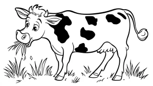 coloriage Vache à imprimer pdf gratuit