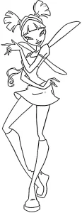 image de coloriage Winx pour enfant