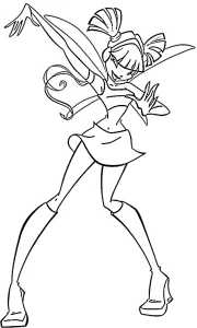 coloriage Winx pour enfants à imprimer