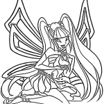 coloriage Winx pour enfant de 2 ans