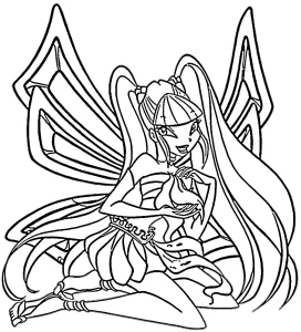 coloriage Winx pour enfant de 2 ans