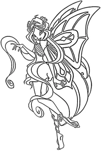 coloriage Winx à imprimer gratuitement pdf