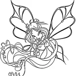coloriage Winx à imprimer gratuitement pdf
