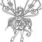 coloriage Winx à imprimer pour enfant de 8 ans