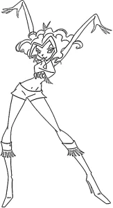 coloriage Winx pour enfant à imprimer