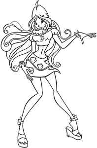 imprimer coloriage Winx