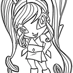 coloriage Winx et decoupage