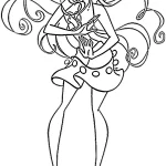 coloriage Winx et decoupage