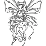 coloriage Winx à imprimer pour enfant de 8 ans