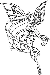 coloriage Winx pour enfant gratuit