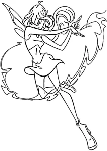 coloriage Winx pour enfants à télécharger