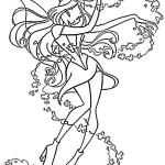 coloriage Winx à imprimer pour enfant de 3 ans