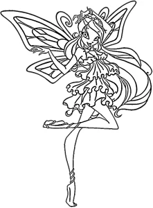 coloriage Winx d