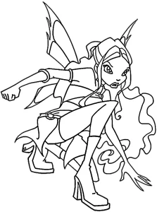 coloriage Winx pour enfants a imprimer gratuit