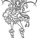 coloriage Winx pour enfant de 3 ans