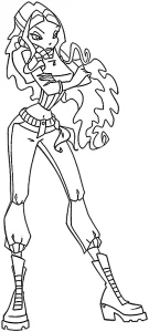 coloriage Winx a imprimer gratuit