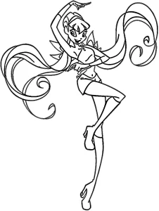 coloriage Winx a dessiner en ligne