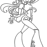 coloriage Winx a imprimer gratuit