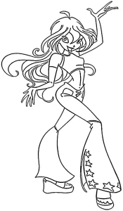 coloriage Winx a imprimer gratuit