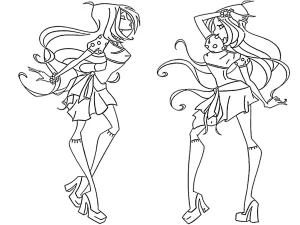télécharger coloriage Winx gratuit