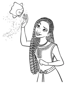 coloriage Wish et découpage à imprimer