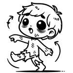 coloriage Zombie gratuit pour enfants
