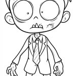 imprimer coloriage Zombie