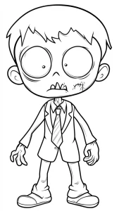 imprimer coloriage Zombie