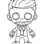 coloriage Zombie pour enfants