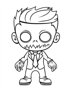coloriage Zombie pour enfants