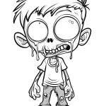 imprimer coloriage Zombie