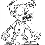 coloriage Zombie pour enfants