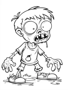coloriage Zombie pour enfants