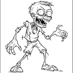 imprimer coloriage Zombie
