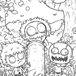coloriage Zombie a imprimer