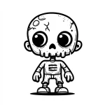 coloriage Zombie à imprimer
