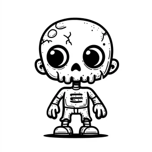 coloriage Zombie à imprimer