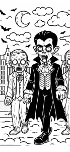 imprimer coloriage Zombie gratuit