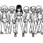 coloriage Zombie à imprimer gratuit