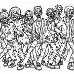 coloriage Zombie à imprimer