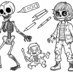 coloriage Zombie à imprimer gratuitement