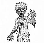coloriage Zombie a colorier en ligne