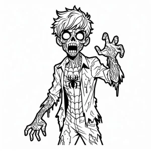 coloriage Zombie a colorier en ligne