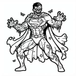 coloriage Zombie pour enfant de à imprimer