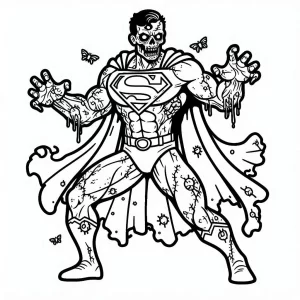 coloriage Zombie pour enfant de à imprimer