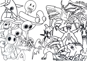 image de coloriage Zoochosis pour enfant
