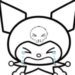 imprimer coloriage Kuromi gratuit
