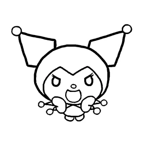 coloriage Kuromi pour enfant de 4 ans