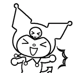 coloriage Kuromi à imprimer pour enfant de 4 ans