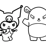 coloriage Kuromi gratuit pour enfants